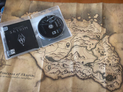 The Elder Scrolls V. Skyrim PlayStation 3 PS3 - Complete w/ Guide Map ...