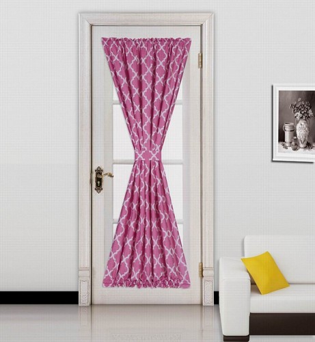 1 PIEZA CHEVRON Cortina de Puerta Francesa Sólida/Impresa Panel de Cortina de Ventana 55"W X 72"L - Imagen 18 de 26