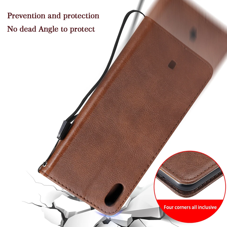 Luxury PU Leather Flip Wallet Case Phone Cover for LG V20 V30 V40 V50 K12 Plus - Image 3 of 4