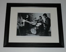 Framed 1964 The Who Pete Townshend, Roger Daltrey, Keith Moon print 14" x 17" 