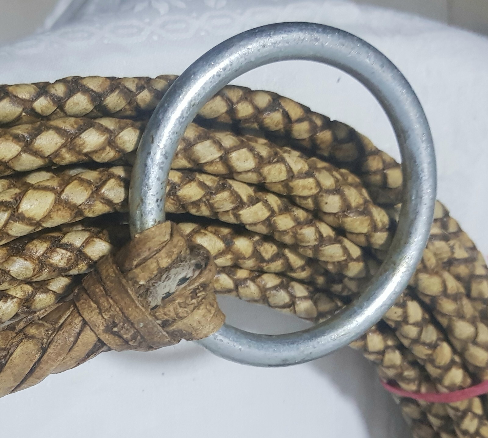 50Ft Argentina BRAIDED RAWHIDE LARIAT Rope Lasso Leather Western Rodeo