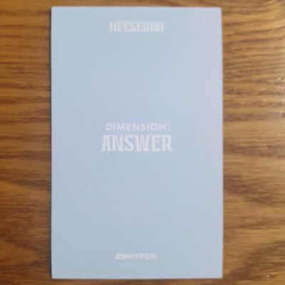 Heeseung Official Photocard Enhypen Dimension : Answer Genuine