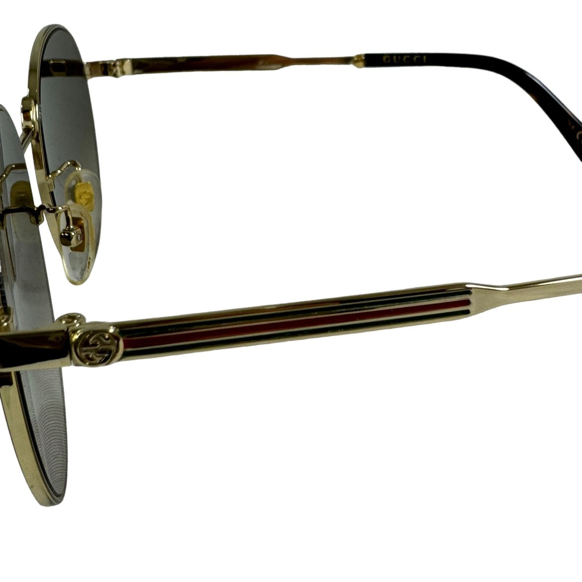 GUCCI Tortoise & Gold Metal GG0206SK 003 58 17-150 Women\'s Round Sunglasses GUCCI Tortoise & Gold Metal GG0206SK 003 58 17-150 Women main image 2