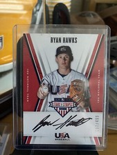 2019 PANINI STARS & STRIPES #RH RYAN HAWKS AUTO /499 NATIONAL TEAM