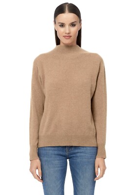 NWT 360 Cashmere Carlin Cashmere Sweater Camel Size XS, S, M $368