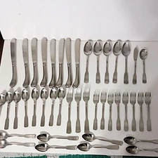 44 Rogers International Flatware Set Mixed Pieces SRB140 SRB 140 Stainless Steel