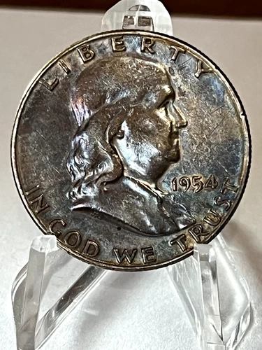 1954-S Franklin Silver Half Dollar  #6-44 X-FINE/A/U