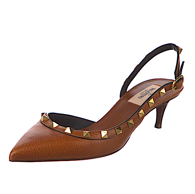 Valentino ベージュ ハイヒール　37.5 Valentino Garavani Beige Rockstud Caged 100 Heels - Size 37