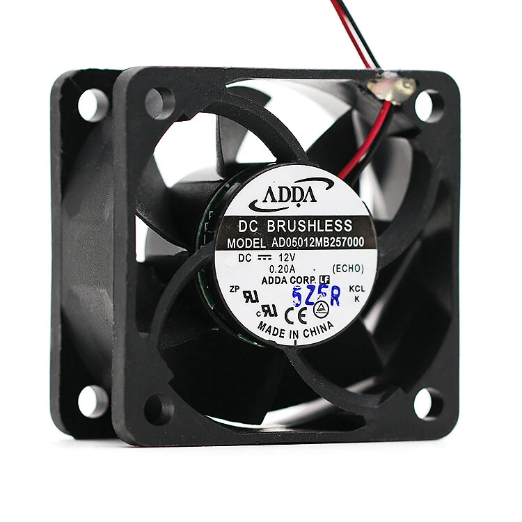 ADDA AD05012MB257000 12V 5CM 5025 0.20A Dual ball bearing cooling fan - Image 2 of 4