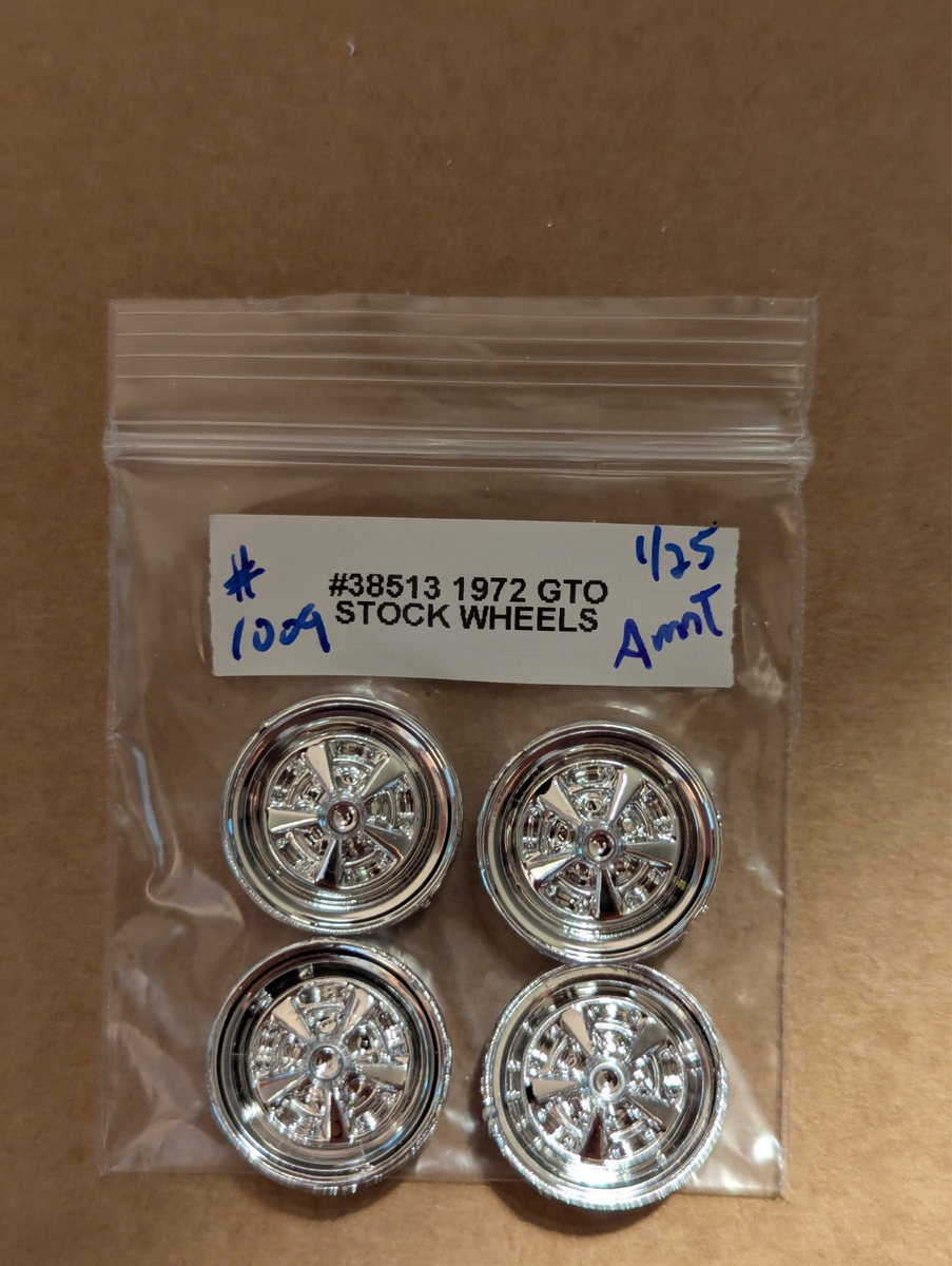 AMT 72 PONTIAC GTO STOCK WHEELS NEW! 1/25 #1009 | eBay
