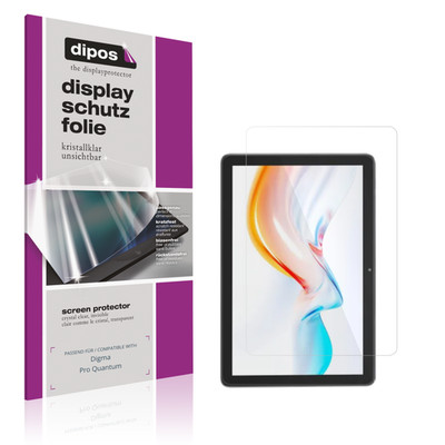 2x Schutzfolie klar für Digma Pro Quantum Displayschutzfolie Folie Display