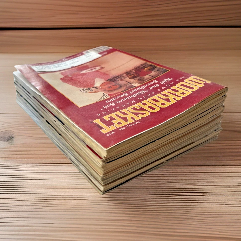 The Workbasket ~ 1985 to 1989  ~ Lot of 12 ~ Home Arts Magazine - Imagem 2 de 2