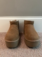 UGG Women's Classic Ultra Mini Platform Boot Chestnut Brown, Size 8