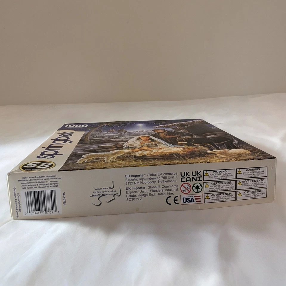 SAVIOR IS BORN 1000 PIECE SPRINGBOK JIGSAW PUZZLE GELSINGER - Image 2 of 3