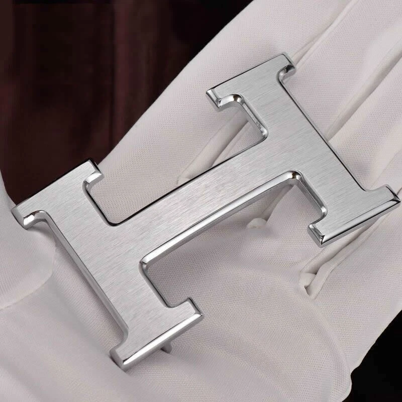 Hebilla de cinturón Constance cepillada plateada 38 mm H Foto 3 de 4