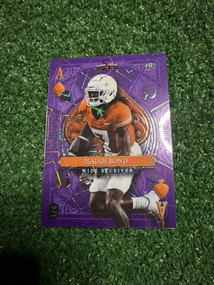 2024 Stacked Deck Ace of Spades Purple Isaiah Bond 1/4 Texas  AL1 SDPS-IBN