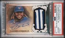 Vladimir Guerrero Jr 2021 Topps Dynasty Patch Auto Silver 2/5 PSA 10 #VGJ3 Pop 1