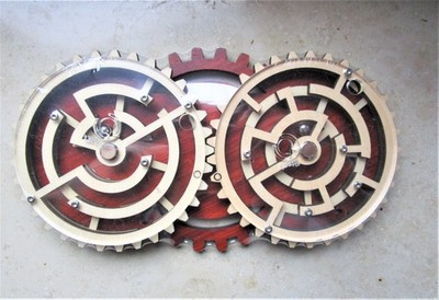 Kugellabyrinth Logikspiel Spiel Logik Labyrinth Holz Doppelrad