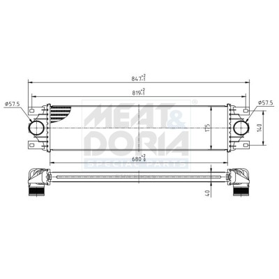 Meat & Doria LadeluftküHler LLK FüR Renault Master II Kasten 2.5 Dci 120 Opel FD-image