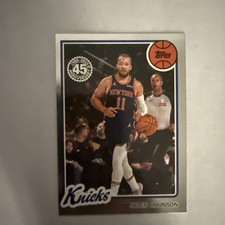 2025-26 TOPPS 45TH ANNIVERSARY JALEN BRUNSON NEW YORK KNICKS #80BK-95