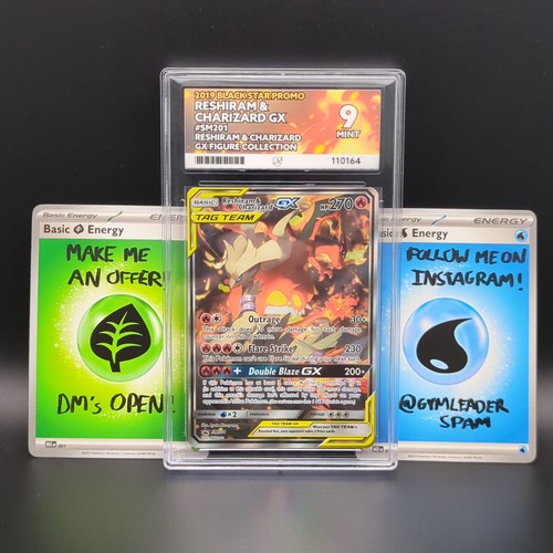 Reshiram & Charizard-GX graded ACE 9 for sale on eBay
