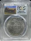 1884-O $1 PCGS Brilliant Uncirculated. A nice silver dollar