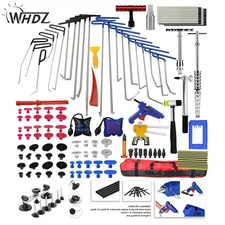 WHDZ 140Pcs Car Dent Paintless Repair Kits Tools Puller Push Rods Removal Body