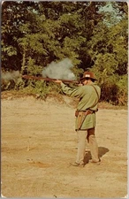 c1960s ILLINOIS Greetings Postcard "FLINT LOCK" Rifle Shooting Competitions