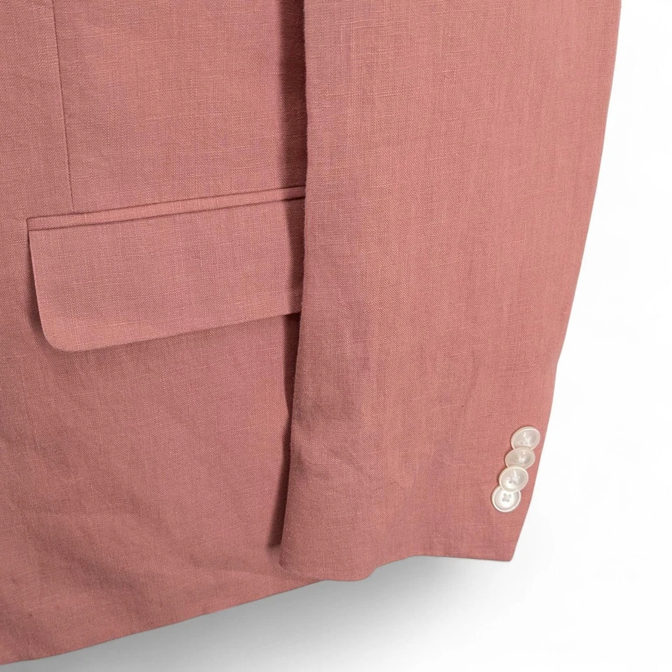 Abrigo Blazer Chaqueta Tommy Hilfiger Para Hombre Ajuste Moderno Lino Deportivo Rojo 40 S Nuevo Sin Etiquetas Foto 4 de 4