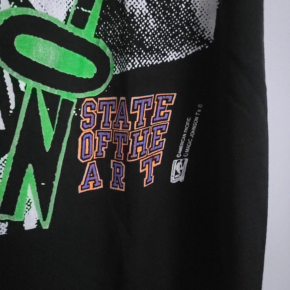 Camisetas Larry Bird Boston Celtics NBA Magic Johnson negras vintage años 90 Foto 2 de 4