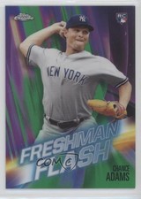 2019 Topps Chrome Freshman Flash Green Refractor 59/99 Chance Adams #3 md3