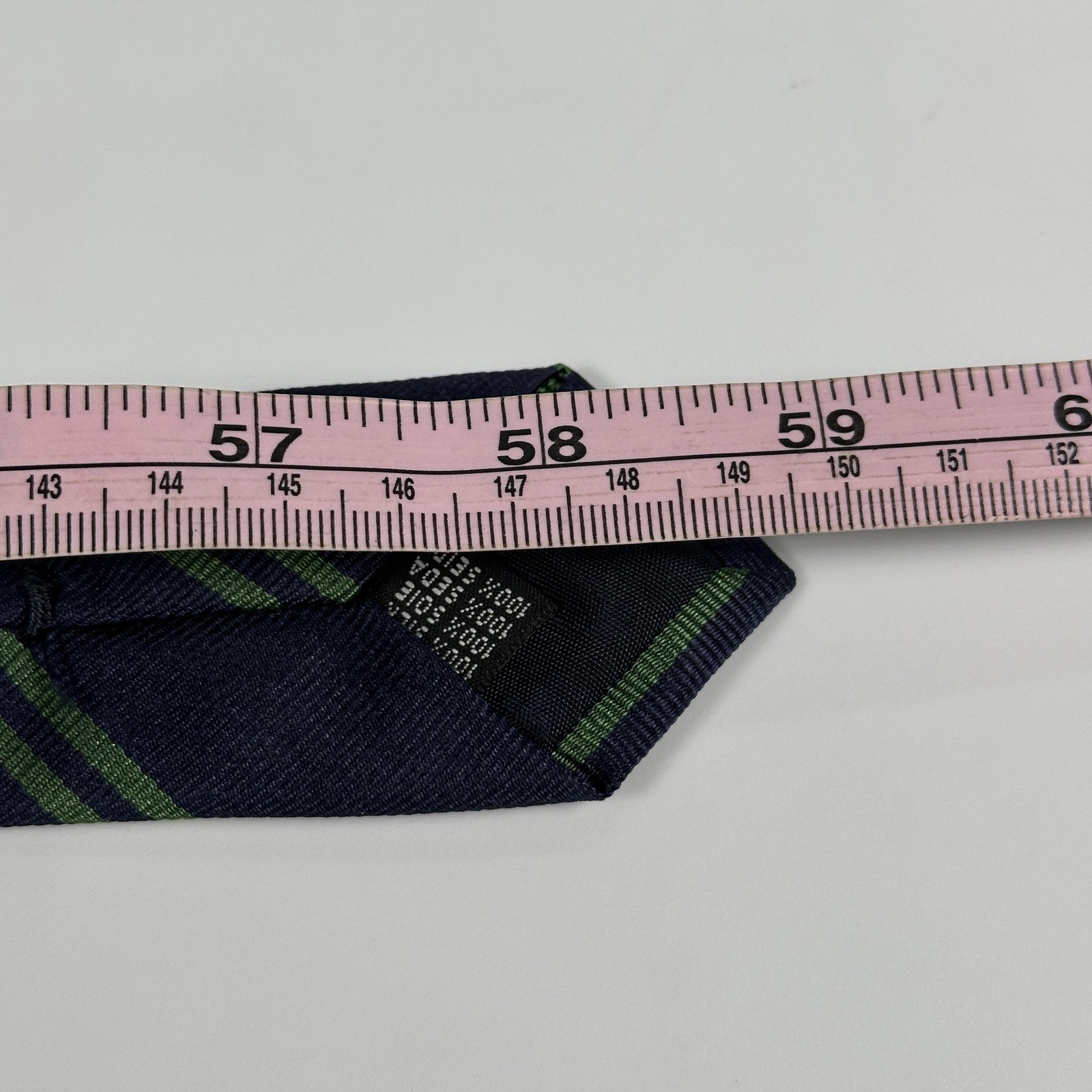 E Marinella Napoli Silk Tie Mens Blue Green Stripe Masonic 150 Unita D Italia