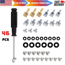 46PCS NVME M.2 SSD Mounting Screws M.2 SSD Screw Kit for Asus Gigabyte ASRock