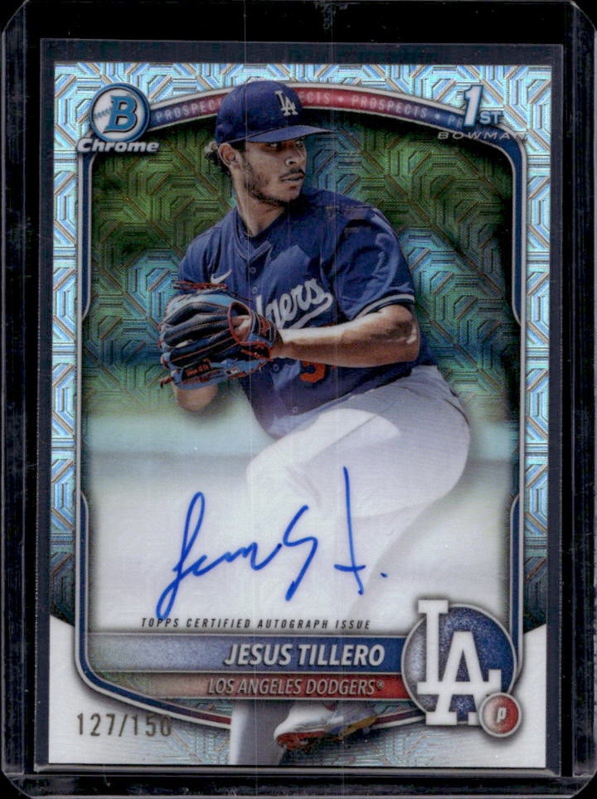 2025 Bowman Jesus Tillero Chrome Auto HTA Choice Refractor 1st #127/150