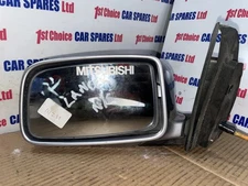 MITSUBISHI LANCER MK5 2008 PASSENGER LEFT SILVER WING DOOR MIRROR E13010496