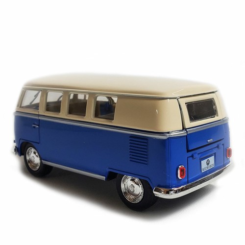 Kinsmart 5" Die-cast: 1962 VW Classic Bus with Beige Top (Blue) 1/32 Scale - 第 3/5 張圖片