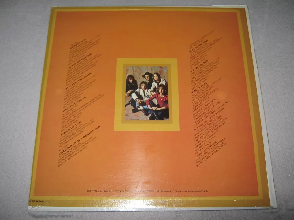 SAVOY BROWN Boogie Brothers MINTY ORIGINAL SEALED Vinyl LP 1974 London APS-638 - Image 4 of 4