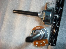 B10k 10k ohm linear taper pot guitar amp long plastic shaft 6mm tone control lin