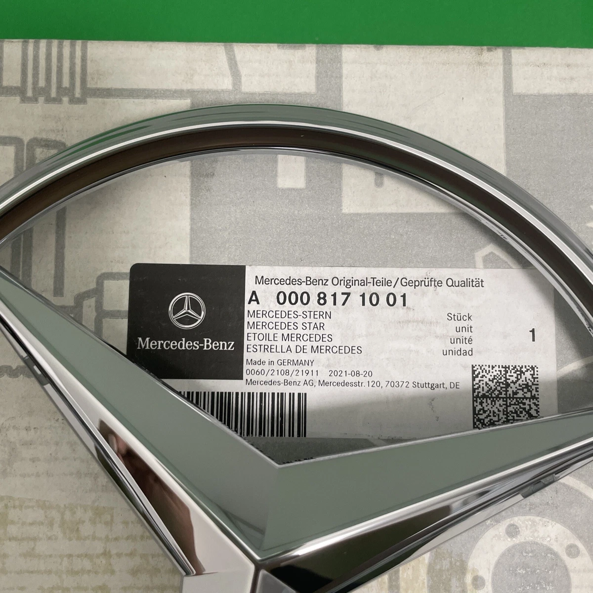 Mercedes A220 A35 Front Grille Chrome Emblem Logo Badge  