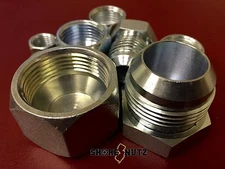 24 PC LOT JIC PLUG AND CAP HYDRAULIC FITTINGS BUNDLE KIT #4 - #16