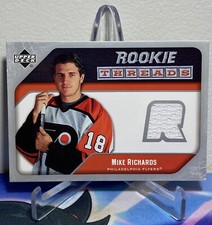 2005-06 Upper Deck SERIES 2 Hockey MIKE RICHARDS #RT-MR ROOKIE THREADS JERSEY