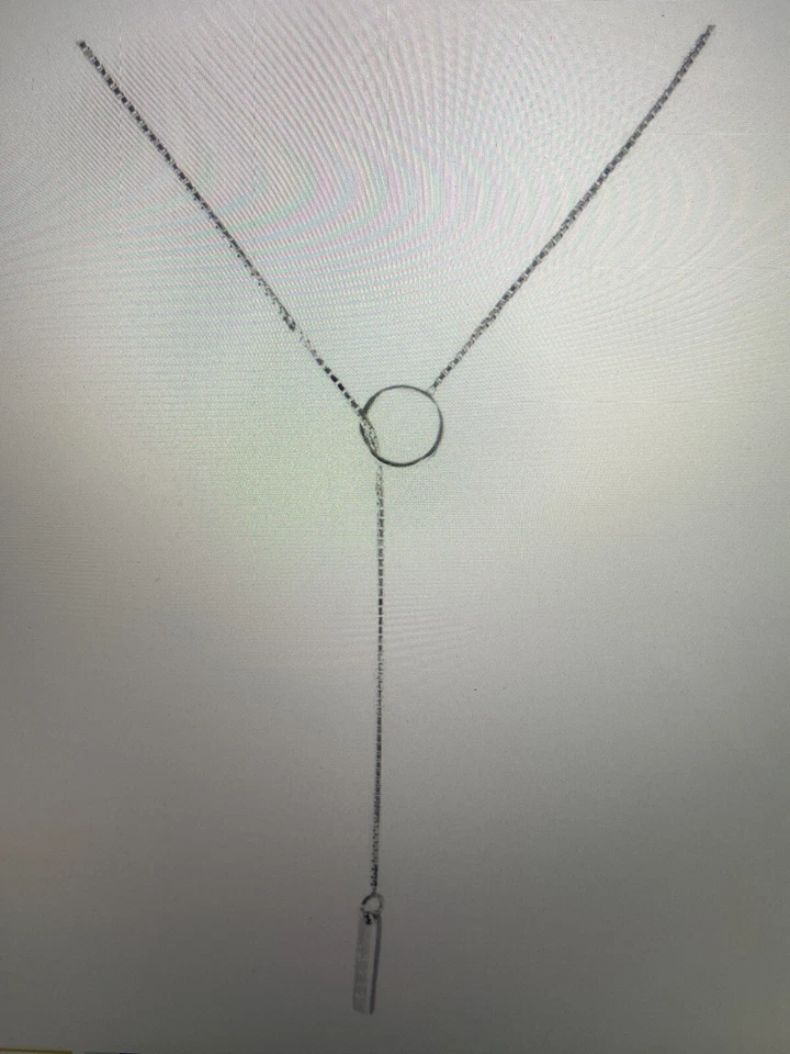 Collar Gucci Link To Love Lariat Oro Blanco En Caja Original Foto 3 de 4