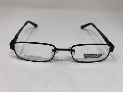 Ninja Turtles Eyeglasses Frame INGENIOUS BLACK 46-17-125 Flex Hinge Kids VR28