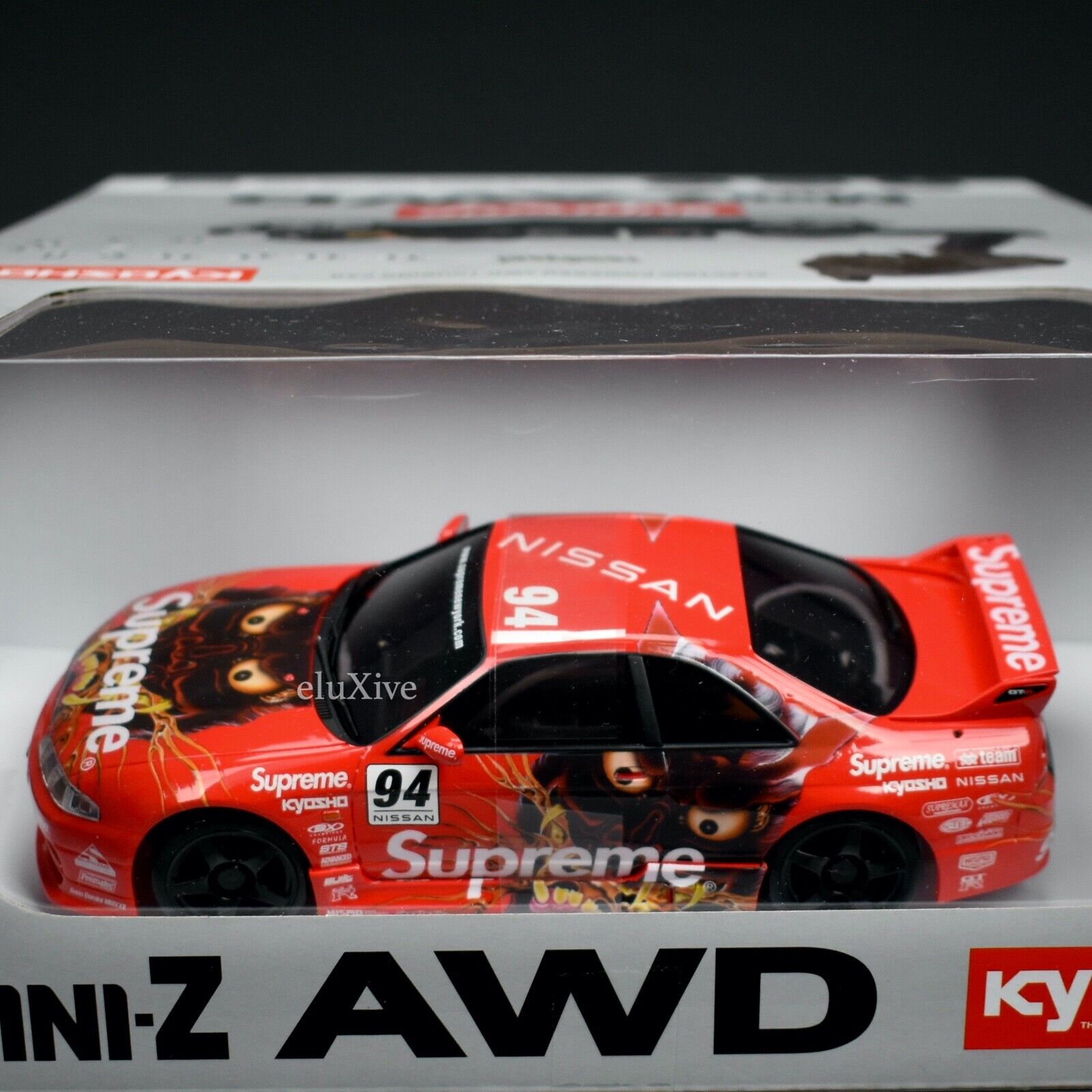 NWT Supreme NY Kyosho Mini-Z AWD Nissan Skyline Nismo RC Car Red