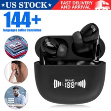Two Way Translator Earbuds Bluetooth 144 Languages Real Time Online Translation