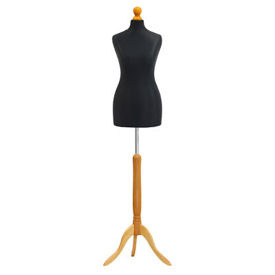 Größe 14/16 weibliche Schneiderpuppe schwarz Einzelhandel Torso Display Schneiderpuppe  