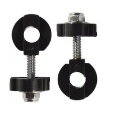 Bicycle Chain Tugs Tensioner Adjuster Pair Steel Road Bike Cycle BMX Fixie 14mm
