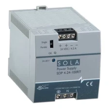 SDP 4-24-100LT SOLA POWER SUPPLY 115/230VAC INPUT, 24VDC OUTPUT, 3.8A OUT OF BOX
