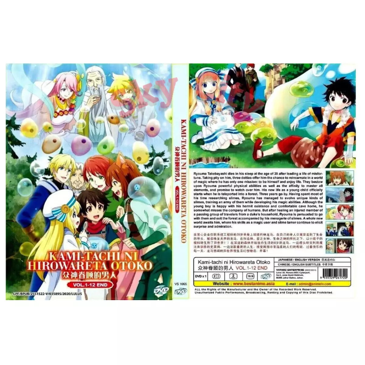 English dubbed of Kami-Tachi Ni Hirowareta Otoko Season 2 (1-12End) Anime  DVD