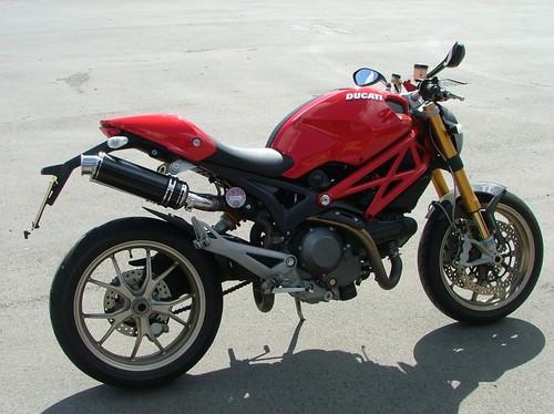 Ducati Monster 1100S Exhausts SP Engineering Satin Black Round Big Bore XLS - Picture 11 of 11